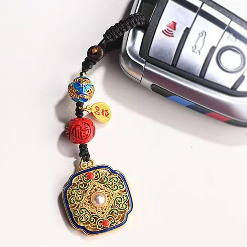Buddha Stones Fu Charakter Błogosławieństwo Ruyi Charm Brelok