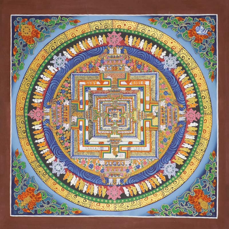 Buddha Stones Tybetańskie Thangka Malowanie Błogosławieństwo Ręcznie Robiona Dekoracja
