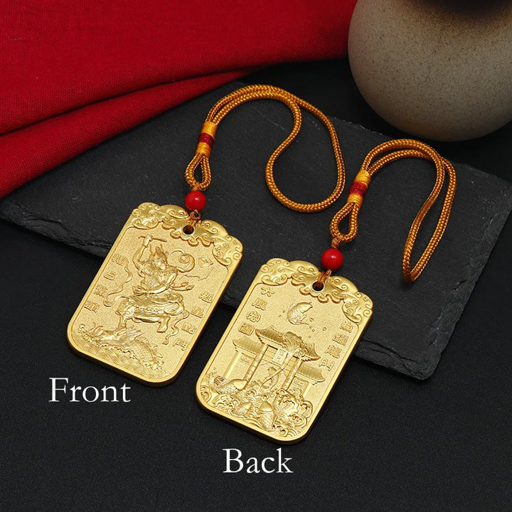 Buddha Stones Feng Shui Pomyślna Gwiazda Wenchang Pen Pagoda Koi Fish Samochód Wisząca Dekoracja