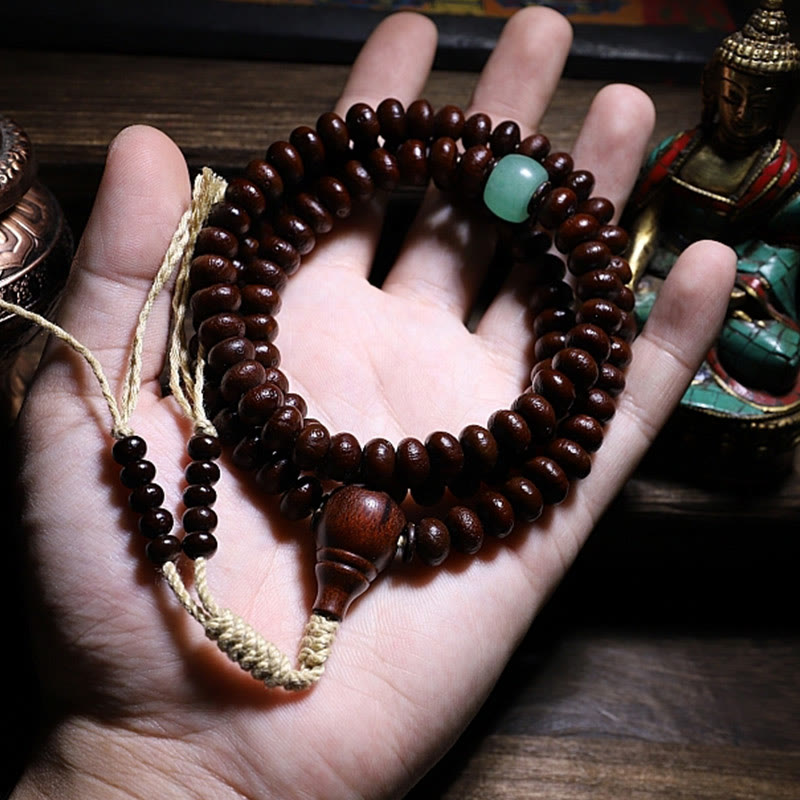 Buddha Stones Naturalne Tybet 108 Mala Koraliki Fioletowe Nasiona Bodhi Trójoki Koralik Dzi Miedziana Bransoletka Harmonii Dorje