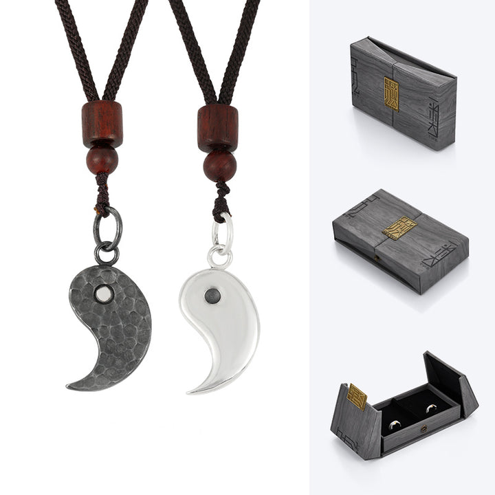 Buddha Stones 990 Srebro Sterlingowe Naszyjnik Yin Yang Równowaga Harmonia Wisiorek - Yin i Yang - image 14