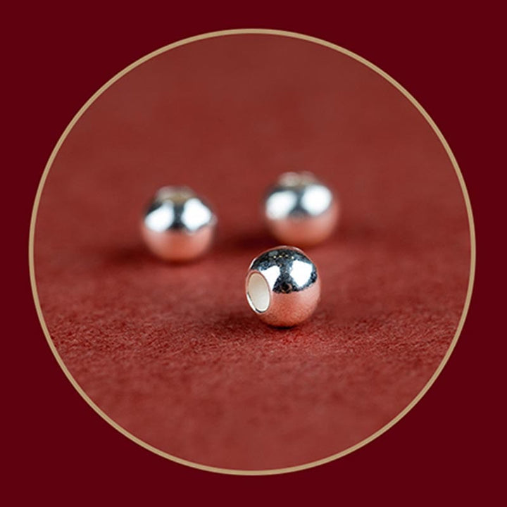 Buddha Stones 925 Srebro Sterlingowe Endless Knot Protection Luck Bransoletka z czerwonego sznurka Anklet - image 11