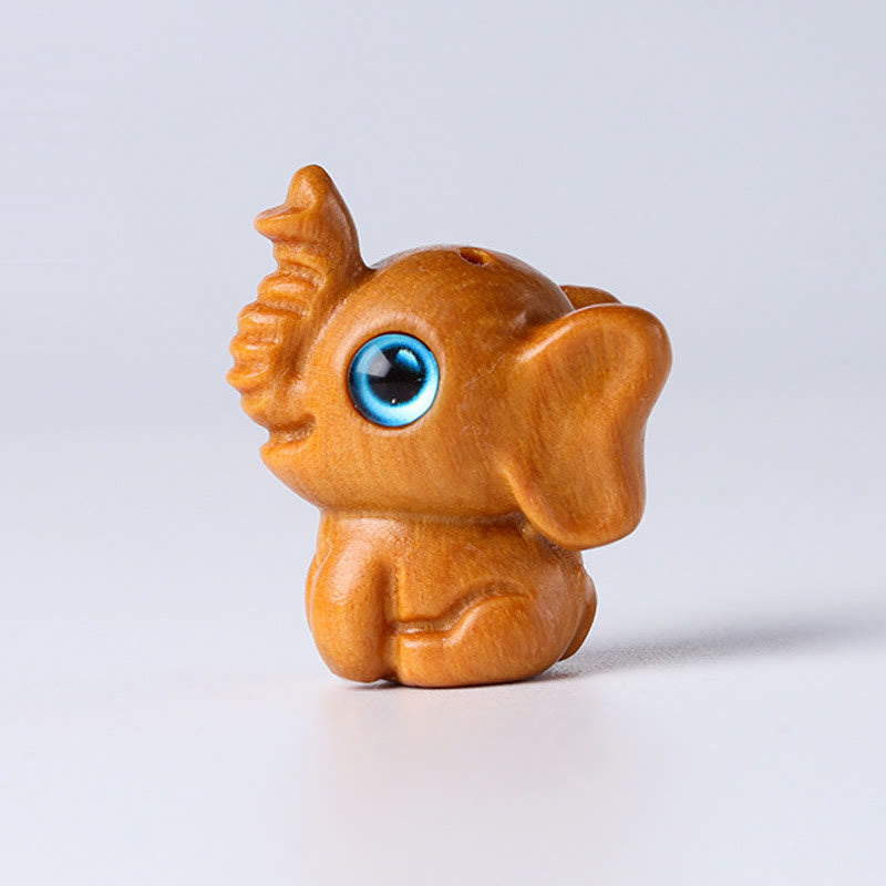 Buddha Stones sandałowe Małe liście Czerwone drzewo sandałowe Zielone drzewo sandałowe Szczęśliwy mini słoń rzeźbiony ochrona dekoracja - image 4