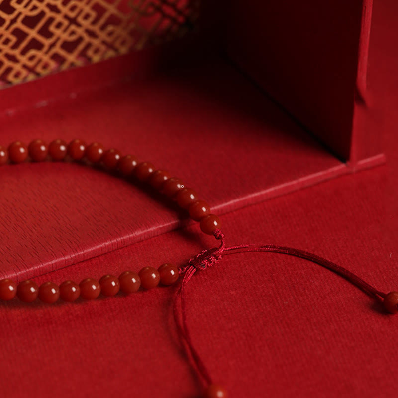 Buddha Stones Natural Red Agat Hetian Jade Double Peace Buckle Confidence