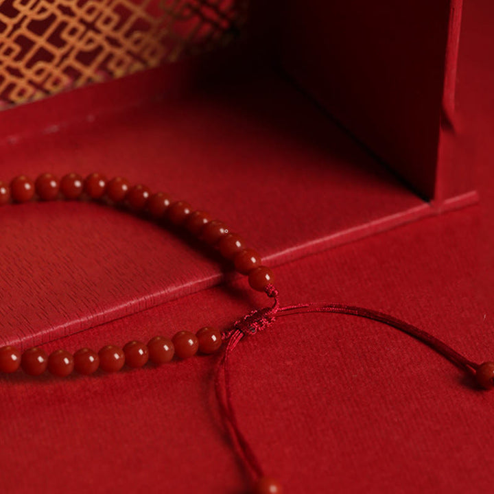 Buddha Stones Natural Red Agat Hetian Jade Double Peace Buckle Confidence