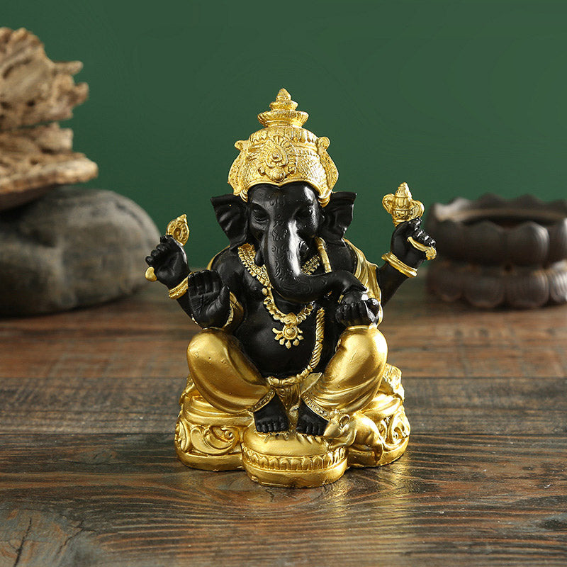 Buddha Stones Tybetańska dekoracja Ganpati FengShui - Ganpati - image 0