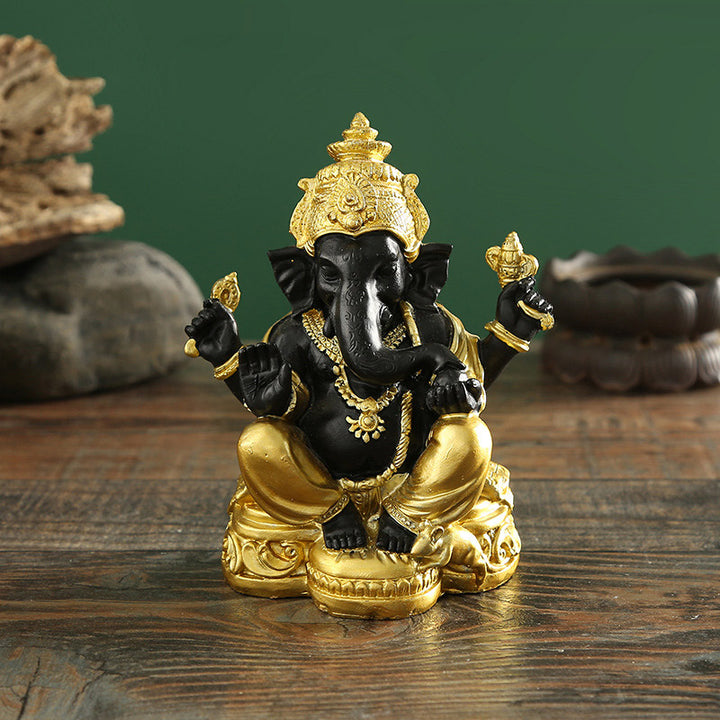Buddha Stones Tybetańska dekoracja Ganpati FengShui - Ganpati - image 0