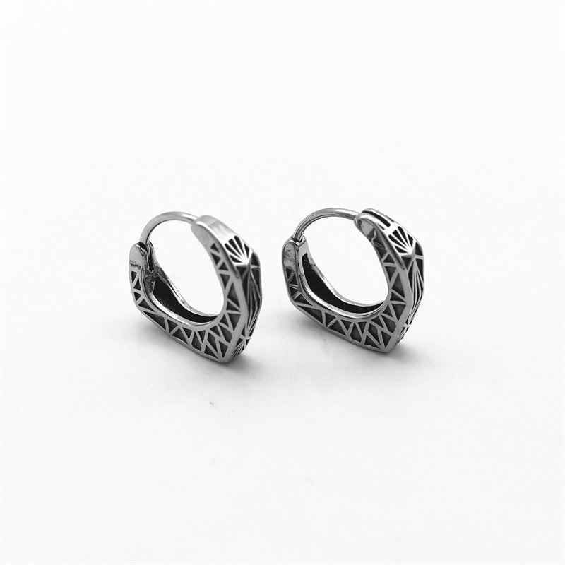 Kolczyki Viking Hoop Titanium Steel Balance - image 7