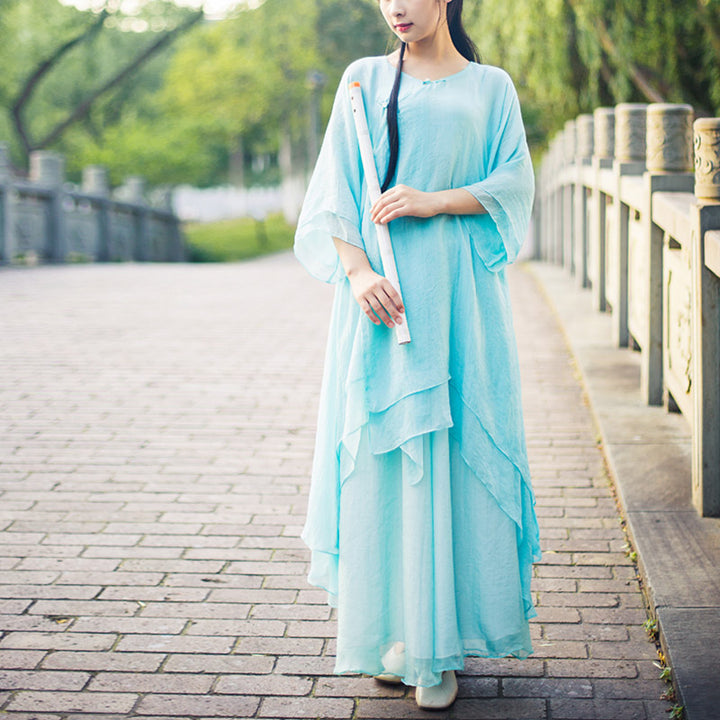 Buddha Stones 3 szt. Joga Szyfonowa odzież Jednolita Medytacja Zen Praktyka Zestaw damski - image 15