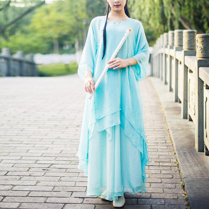 Buddha Stones 3 szt. Joga Szyfonowa odzież Jednolita Medytacja Zen Praktyka Zestaw damski - image 16