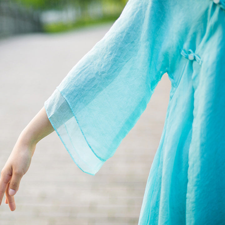 Buddha Stones 3 szt. Joga Szyfonowa odzież Jednolita Medytacja Zen Praktyka Zestaw damski - image 10