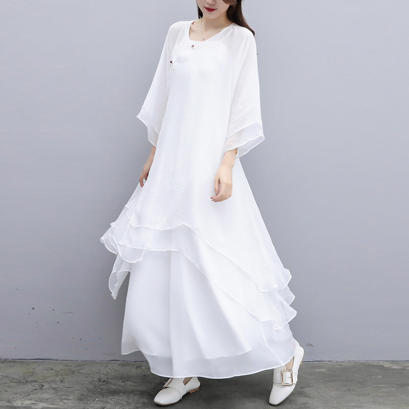 Buddha Stones 3 szt. Joga Szyfonowa odzież Jednolita Medytacja Zen Praktyka Zestaw damski - image 24