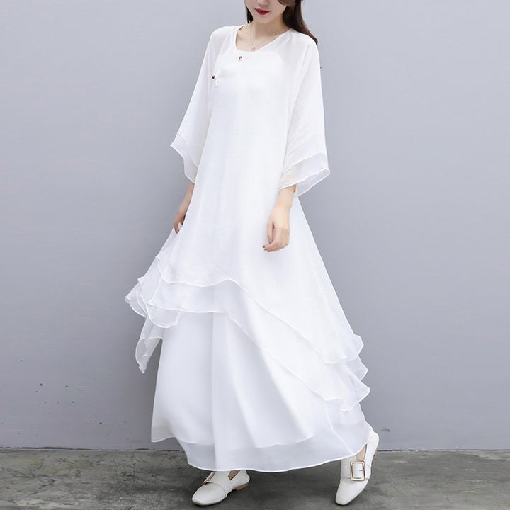 Buddha Stones 3 szt. Joga Szyfonowa odzież Jednolita Medytacja Zen Praktyka Zestaw damski - image 24