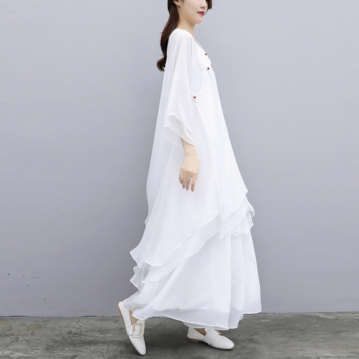 Buddha Stones 3 szt. Joga Szyfonowa odzież Jednolita Medytacja Zen Praktyka Zestaw damski - image 23