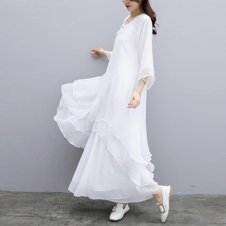 Buddha Stones 3 szt. Joga Szyfonowa odzież Jednolita Medytacja Zen Praktyka Zestaw damski - image 25