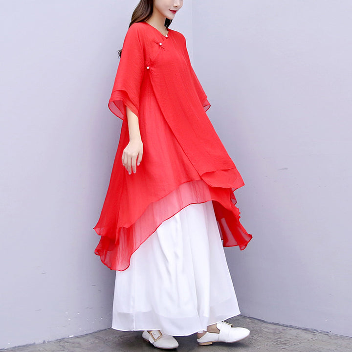 Buddha Stones 3 szt. Joga Szyfonowa odzież Jednolita Medytacja Zen Praktyka Zestaw damski - image 34