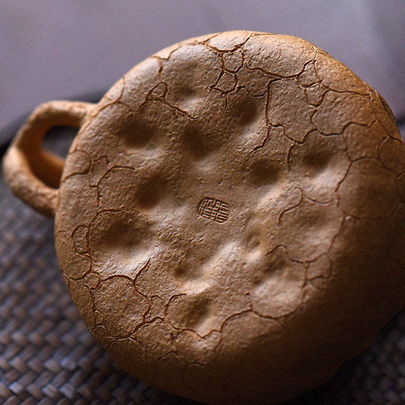 Buddha Stones ręcznie robione Vintage Tree Texture Fioletowa glina Kung Fu Teapot 220ml
