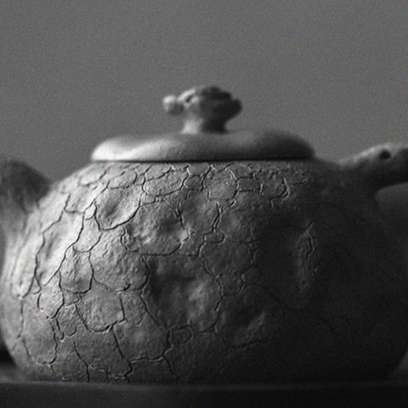 Buddha Stones ręcznie robione Vintage Tree Texture Fioletowa glina Kung Fu Teapot 220ml