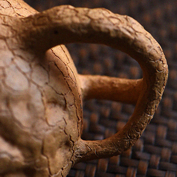 Buddha Stones ręcznie robione Vintage Tree Texture Fioletowa glina Kung Fu Teapot 220ml