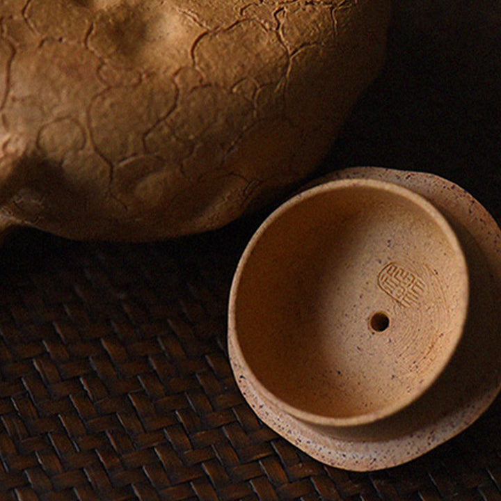 Buddha Stones ręcznie robione Vintage Tree Texture Fioletowa glina Kung Fu Teapot 220ml