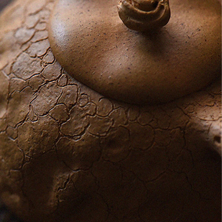 Buddha Stones ręcznie robione Vintage Tree Texture Fioletowa glina Kung Fu Teapot 220ml