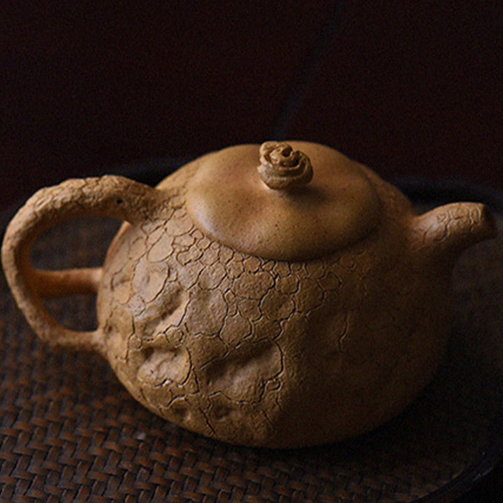 Buddha Stones ręcznie robione Vintage Tree Texture Fioletowa glina Kung Fu Teapot 220ml
