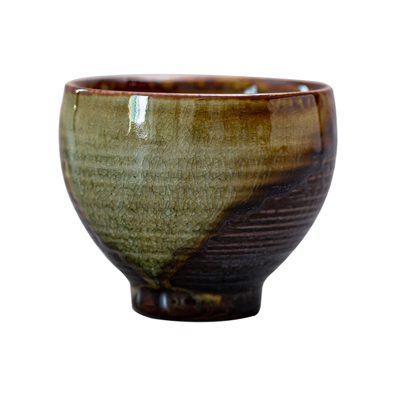 Buddha Stones Retro Brązowy Piec Zmiana Ceramiczny Filiżanka Kung Fu Filiżanka do Herbaty