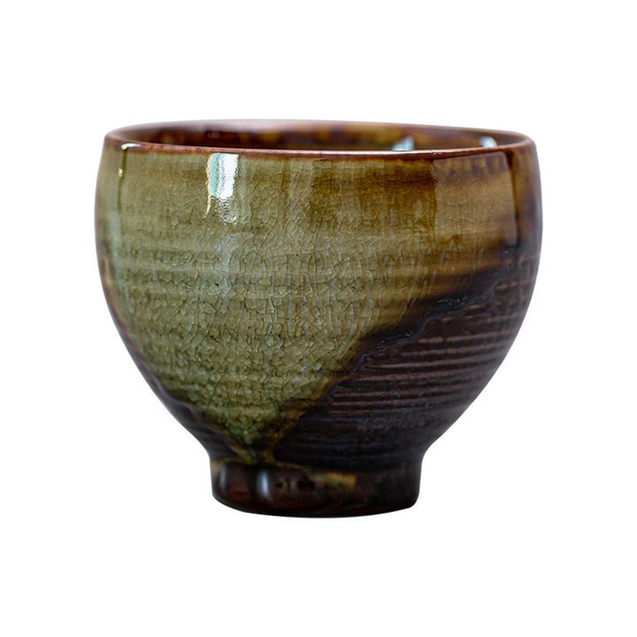 Buddha Stones Retro Brązowy Piec Zmiana Ceramiczny Filiżanka Kung Fu Filiżanka do Herbaty