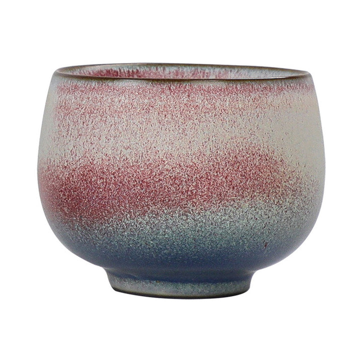 Buddha Stones Retro Czerwony Gradient Piec Zmiana Ceramiczny Filiżanka Kung Fu Filiżanka do Herbaty