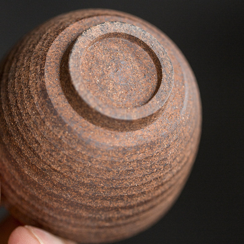 Buddha Stones ręcznie robione retro brązowy ceramiczny kubek do herbaty Kung Fu