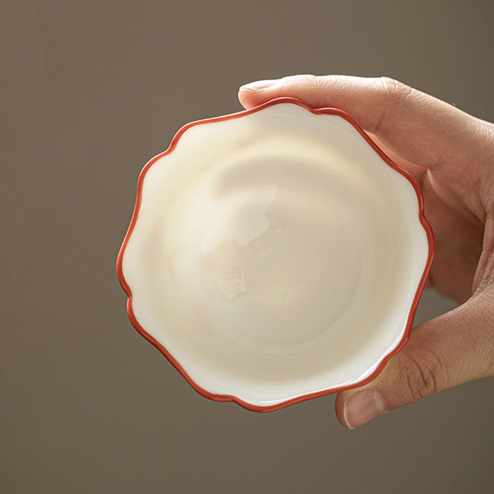 Buddha Stones Białe Porcelany Kwiaty Ceramiczny Gaiwan Sancai Filiżanka Kung Fu Filiżanka I Spodek Z Pokrywką