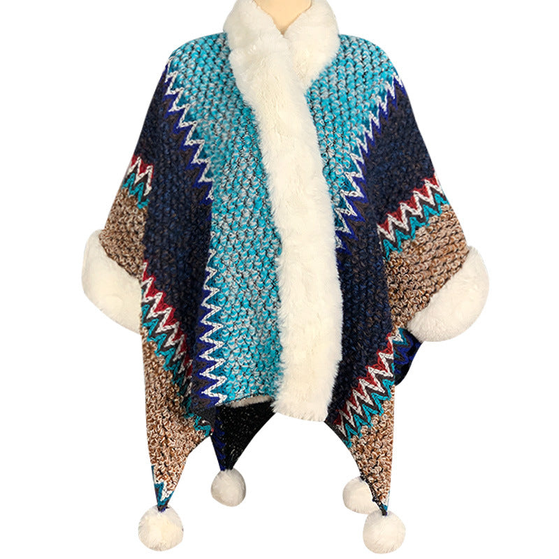 Buddha Stones Tybetański Wielokolorowy Pasiasty Szal Zimowy Przytulny Szalik Podróżny Otulacz - image 32