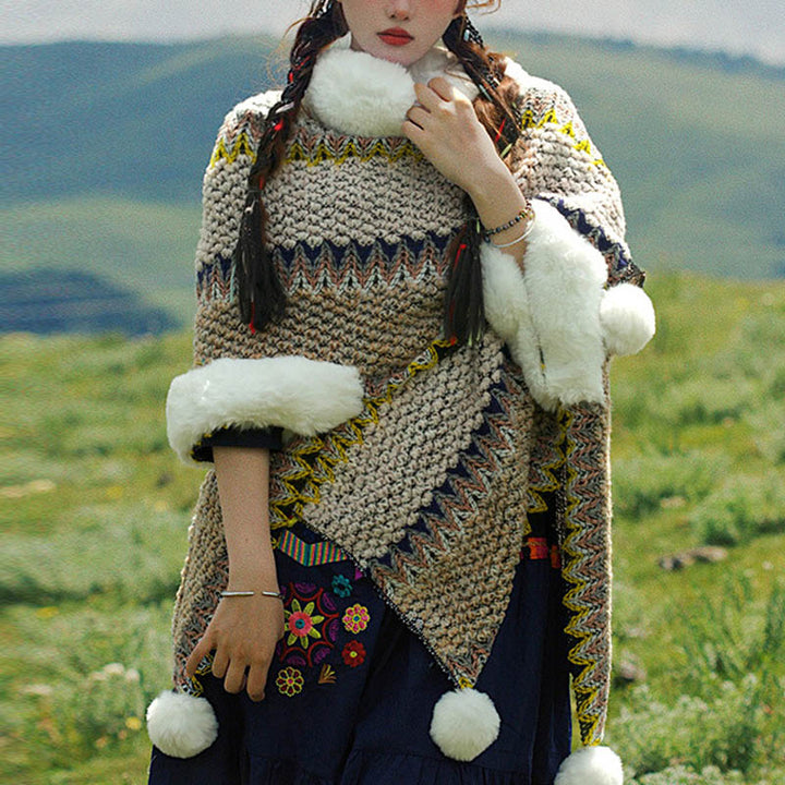 Buddha Stones Tybetański Wielokolorowy Pasiasty Szal Zimowy Przytulny Szalik Podróżny Otulacz - image 57