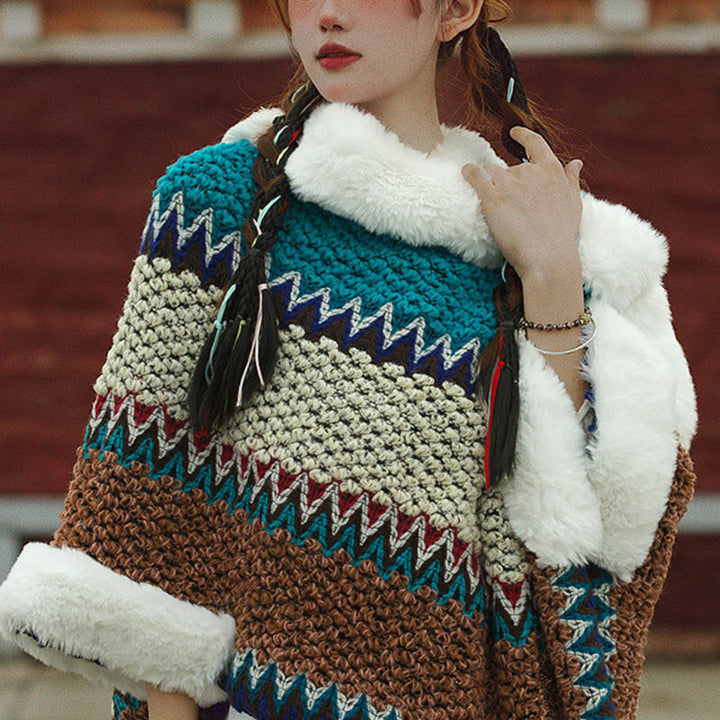 Buddha Stones Tybetański Wielokolorowy Pasiasty Szal Zimowy Przytulny Szalik Podróżny Otulacz - image 46