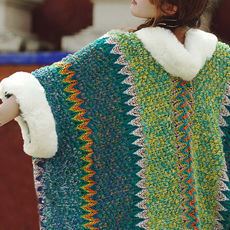 Buddha Stones Tybetański Wielokolorowy Pasiasty Szal Zimowy Przytulny Szalik Podróżny Otulacz - image 23