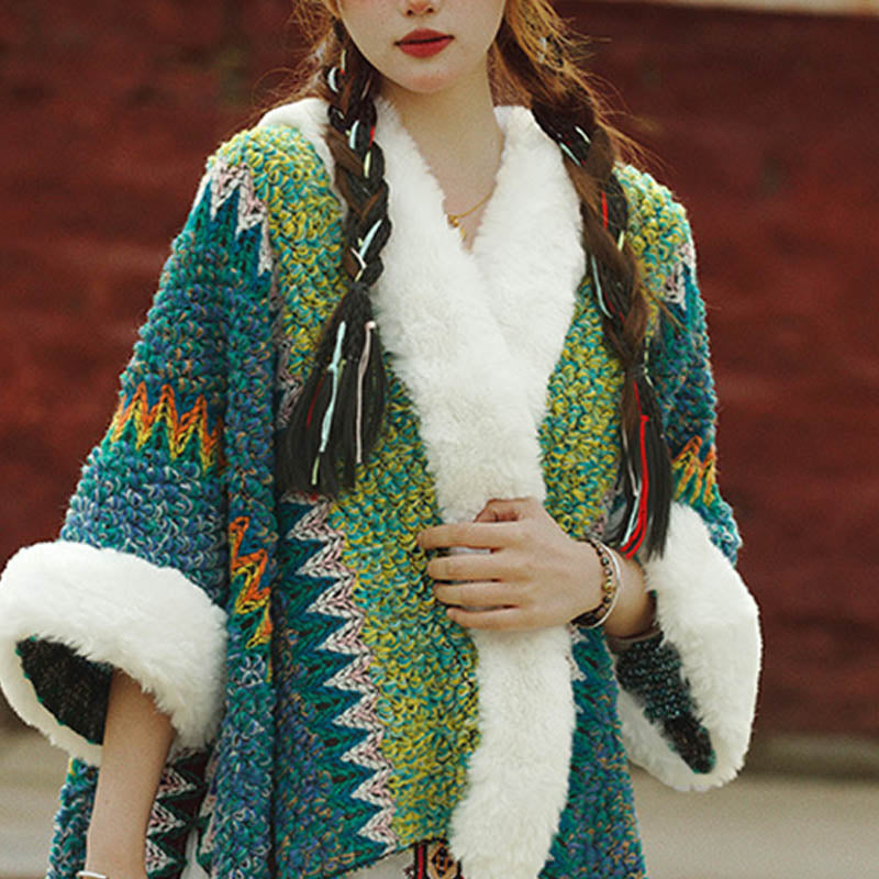 Buddha Stones Tybetański Wielokolorowy Pasiasty Szal Zimowy Przytulny Szalik Podróżny Otulacz - image 21