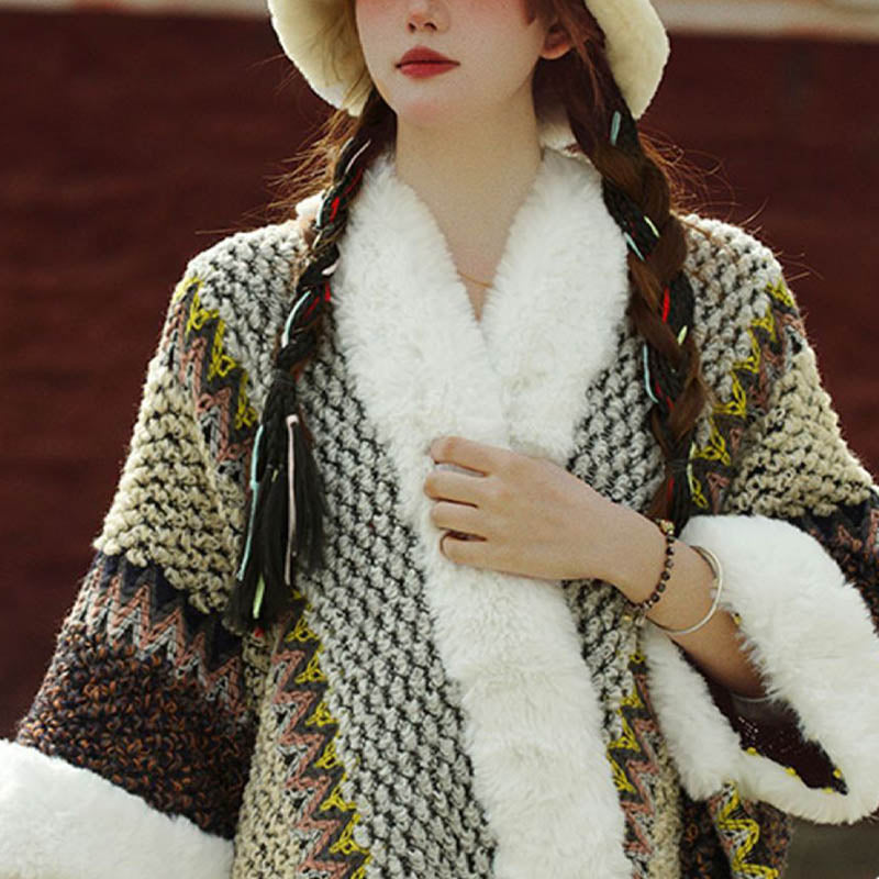 Buddha Stones Tybetański Wielokolorowy Pasiasty Szal Zimowy Przytulny Szalik Podróżny Otulacz - image 3