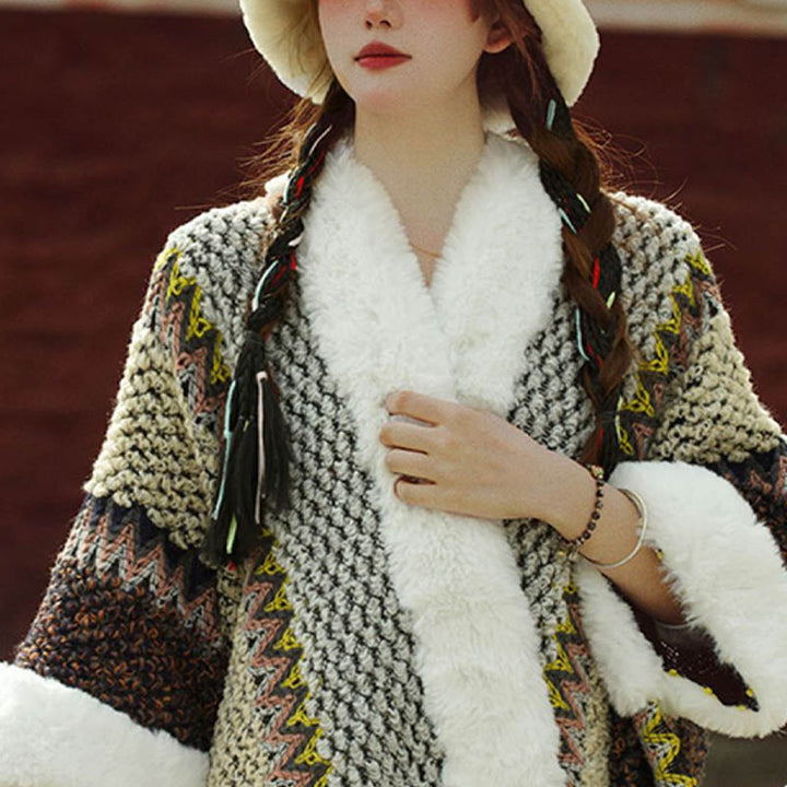 Buddha Stones Tybetański Wielokolorowy Pasiasty Szal Zimowy Przytulny Szalik Podróżny Otulacz - image 3