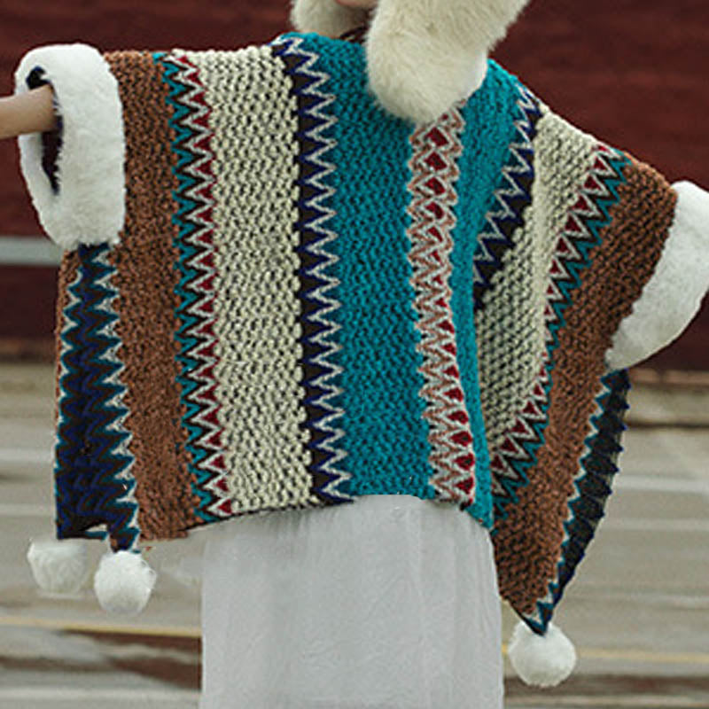 Buddha Stones Tybetański Wielokolorowy Pasiasty Szal Zimowy Przytulny Szalik Podróżny Otulacz - image 52