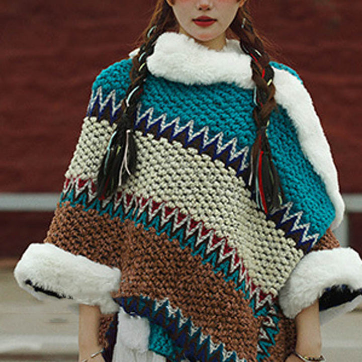 Buddha Stones Tybetański Wielokolorowy Pasiasty Szal Zimowy Przytulny Szalik Podróżny Otulacz - image 51