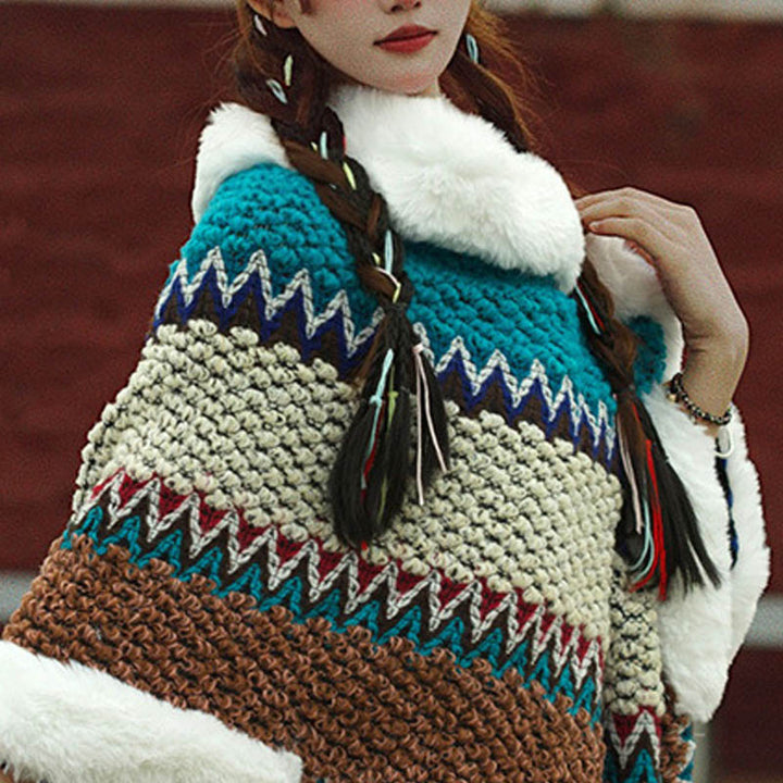 Buddha Stones Tybetański Wielokolorowy Pasiasty Szal Zimowy Przytulny Szalik Podróżny Otulacz - image 47