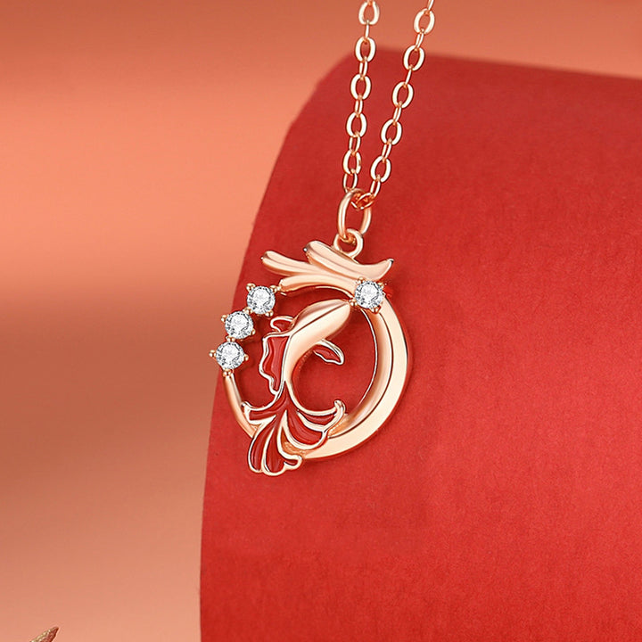 Buddha Stones 925 Srebro Sterling Rok Smoka Koi Ryba Fu Charakter Szczęścia Naszyjnik Wisiorek Bransoletka
