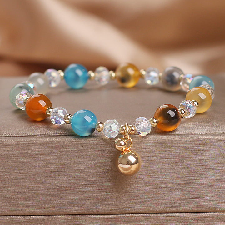 Bransoletka z Buddha Stones Candy Agat Healing Harmony
