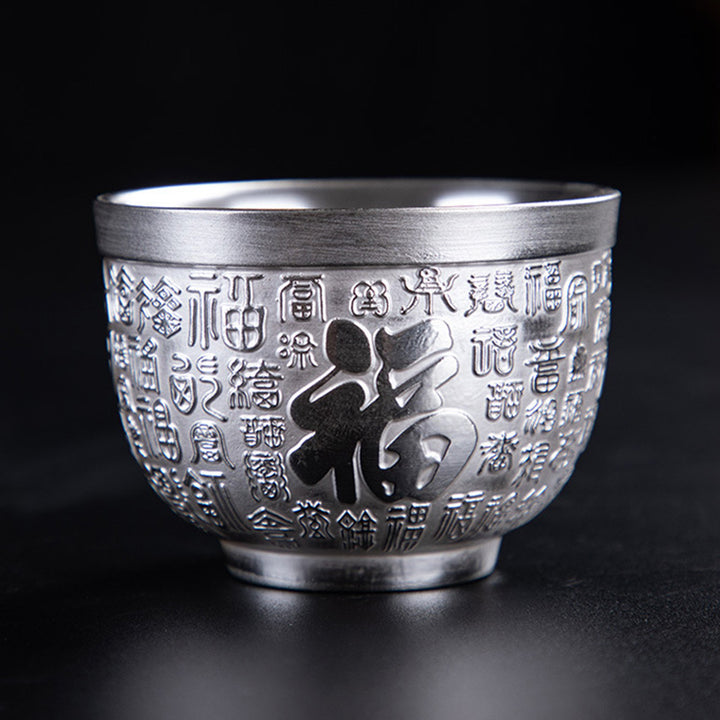 Buddha Stones Fu Charakter Smok Feniks Koń Ryba Koi Ceramiczny Filiżanka Kung Fu Filiżanka do herbaty