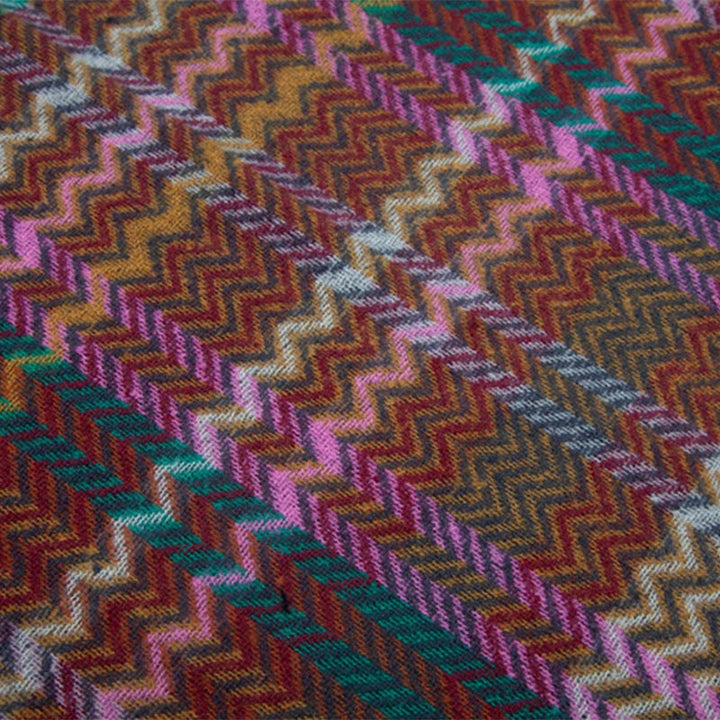 Buddha Stones Tybetański Szal Kolorowy Falisty Linia Frędzle Zimowy Przytulny Podróżny Szalik Owijany - image 21