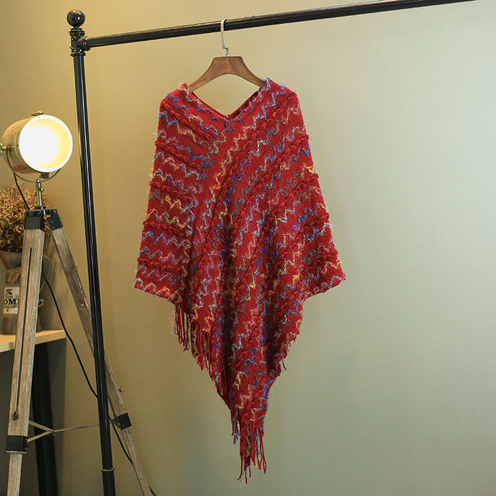 Buddha Stones Tybetański Kolorowy Pasiasty Szal Frędzle Sweter Zimowy Przytulny Podróżny Szalik Otulacz - image 19