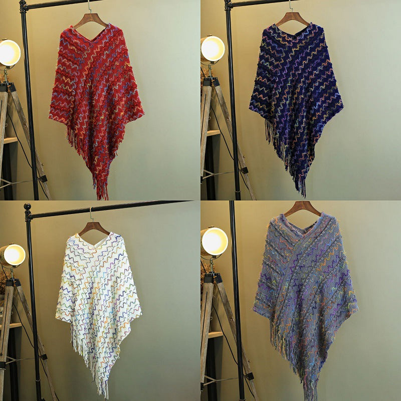 Buddha Stones Tybetański Kolorowy Pasiasty Szal Frędzle Sweter Zimowy Przytulny Podróżny Szalik Otulacz - image 37