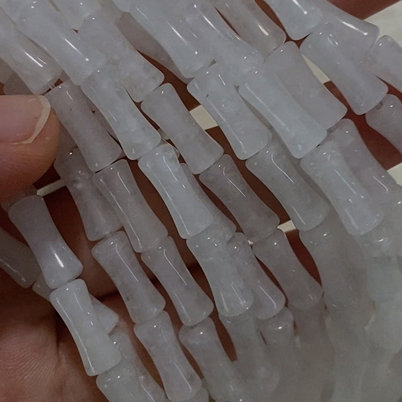 Bransoletka szczęścia z Buddha Stones 925 ze srebra próby 925 i wzorem peridotu z bambusa - image 7