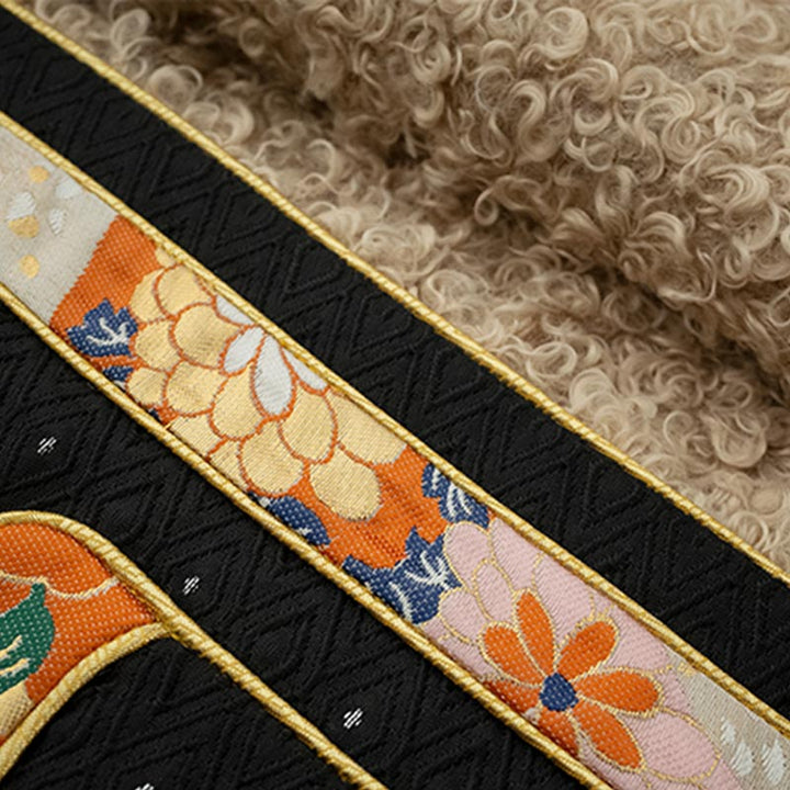 Buddha Stones Tybetańskie Ubrania Lhasa Polar Podszyty Top Zimowy Ubrania Damskie - image 3