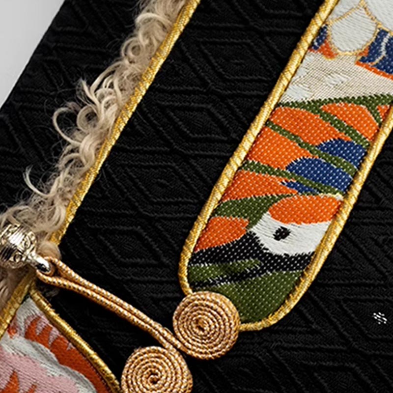 Buddha Stones Tybetańskie Ubrania Lhasa Polar Podszyty Top Zimowy Ubrania Damskie - image 13